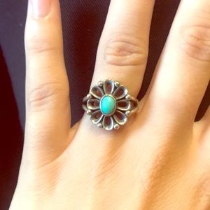 James Avery De Flores Ring with Turquoise
